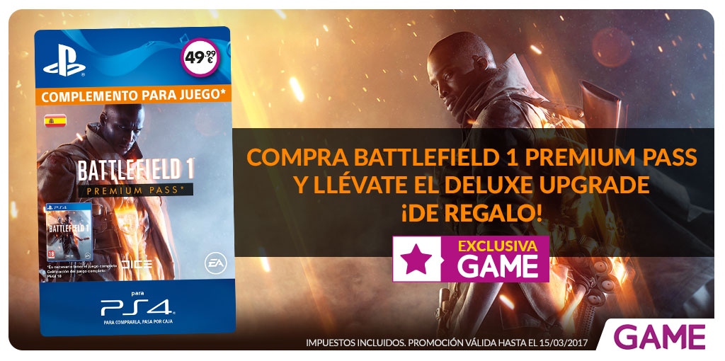 Oferta Battlefield 1 en GAME Oferta Battlefield 1 en GAME