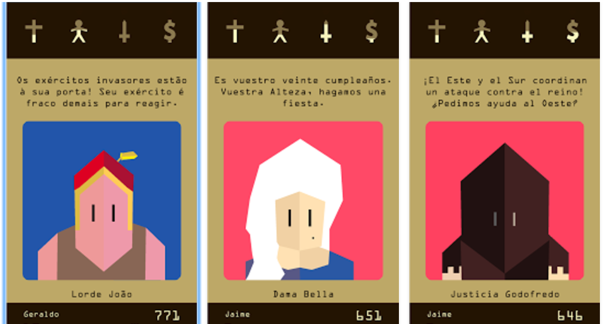 Reigns Los 20 mejores juegos para Android del momento