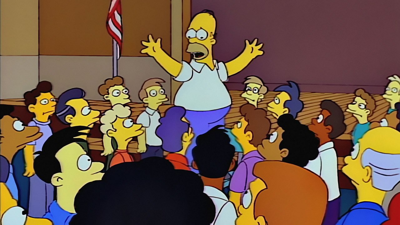 Homer Simpson pierde în greutate,
