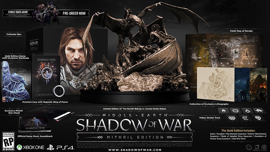 Sombras de Guerra Mithril Edition Sombras de Guerra Mithril Edition