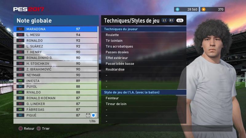 Maradona en PES 2017 Maradona en PES 2017