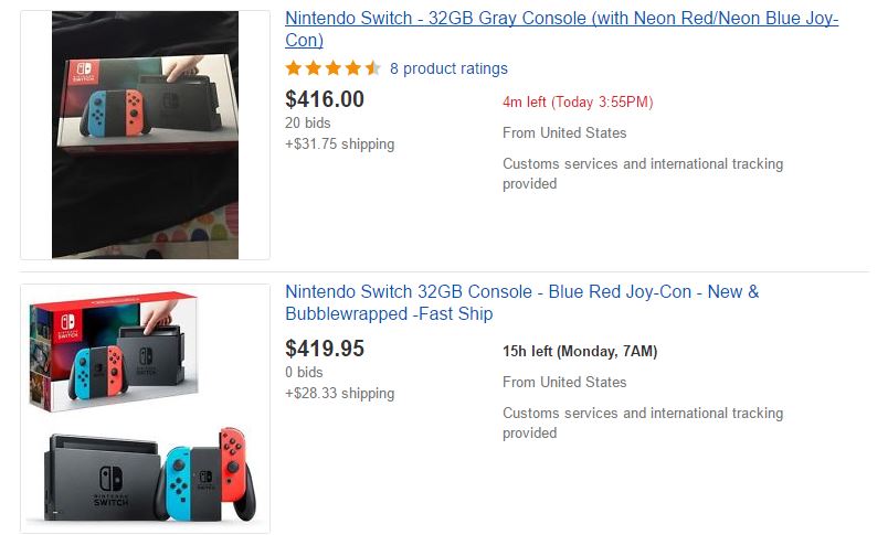 Nintendo Switch reventa Nintendo Switch reventa