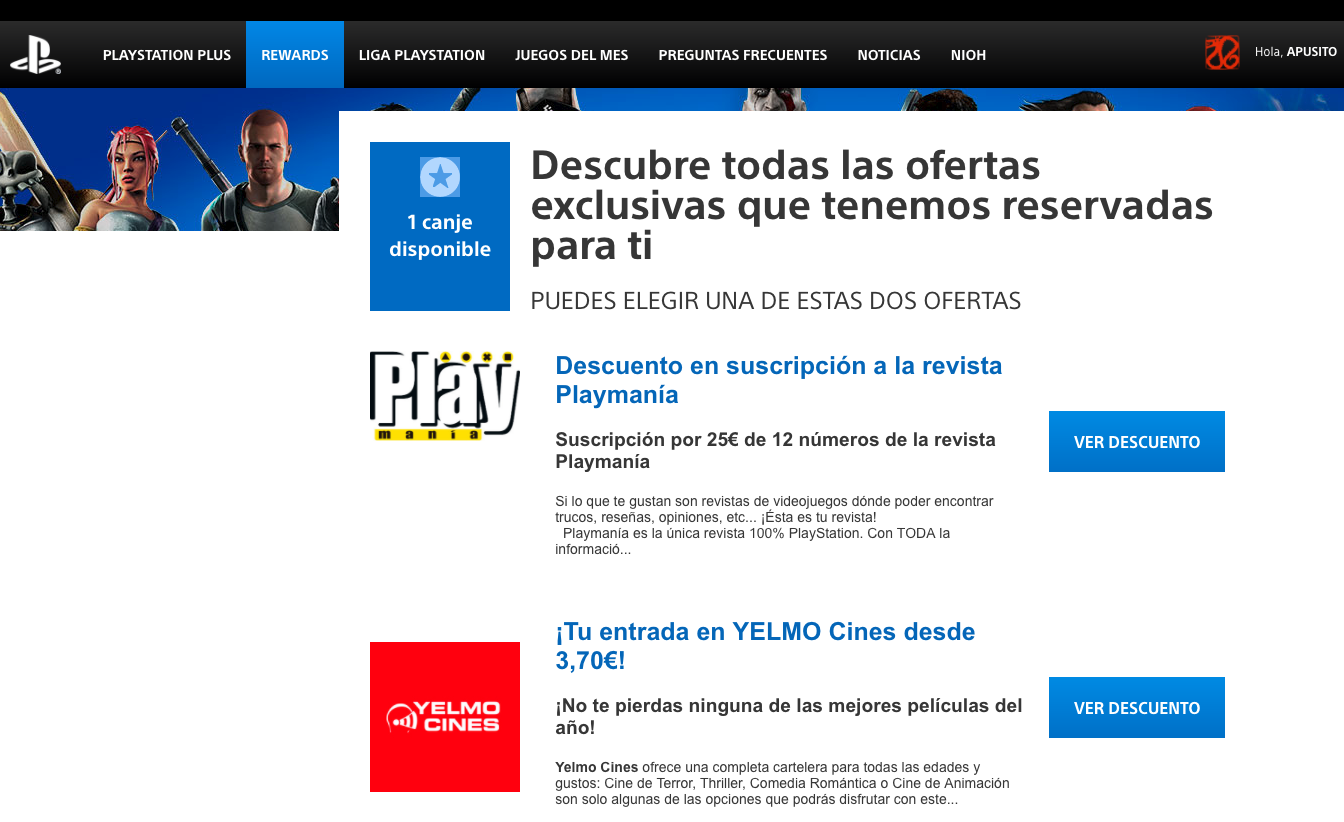 Ofertas Rewards Principales (marzo 2017) Ofertas Rewards Principales (marzo 2017)
