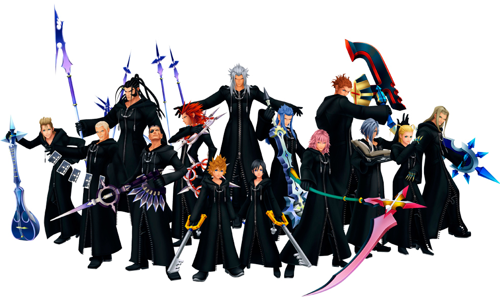 Organización XIII Kingdom Hearts Kingdom Hearts