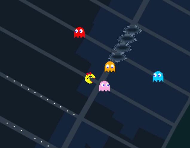 Pac-Man Google Maps Pac-Man Google Maps