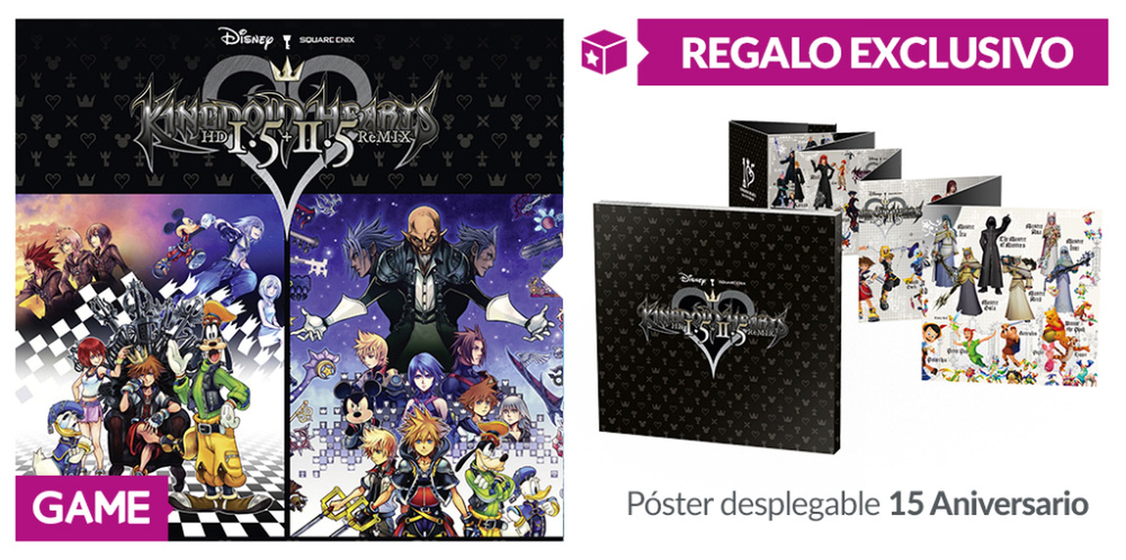 Regalo de reserva de Kingdom Hearts HD 1.5 + 2.5 en GAME