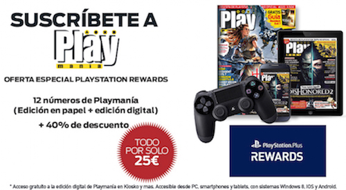 Suscripción a Playmanía por 25 euros Suscripción a Playmanía por 25 euros