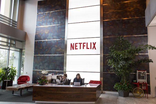 Entrada edificio de Netflix Entrada edificio de Netflix