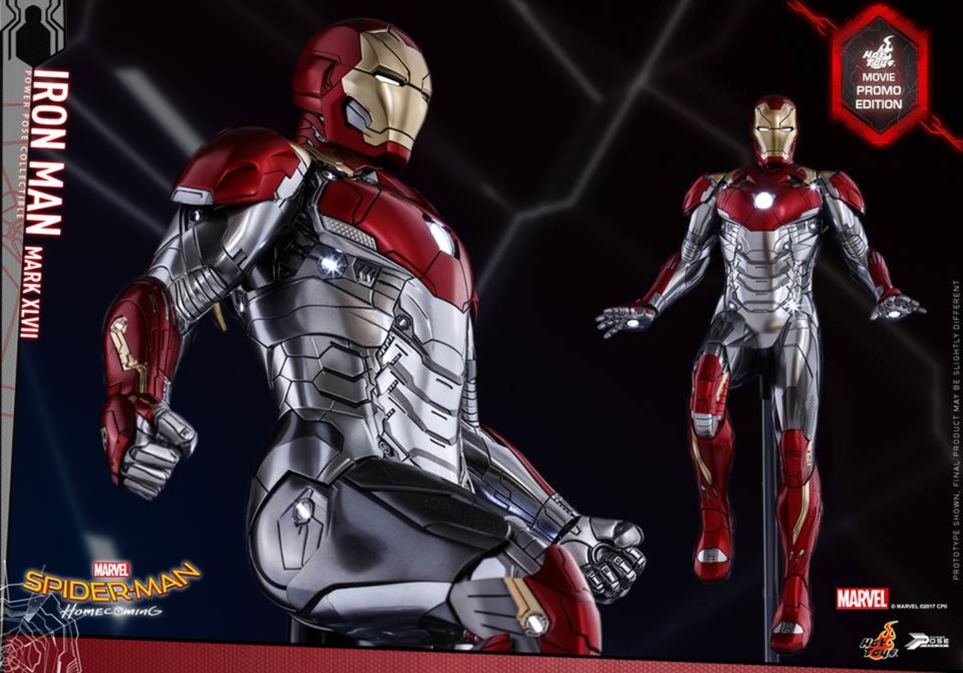 Nueva figura de Hot Toys de Iron Man con su look de Spider-man homecoming