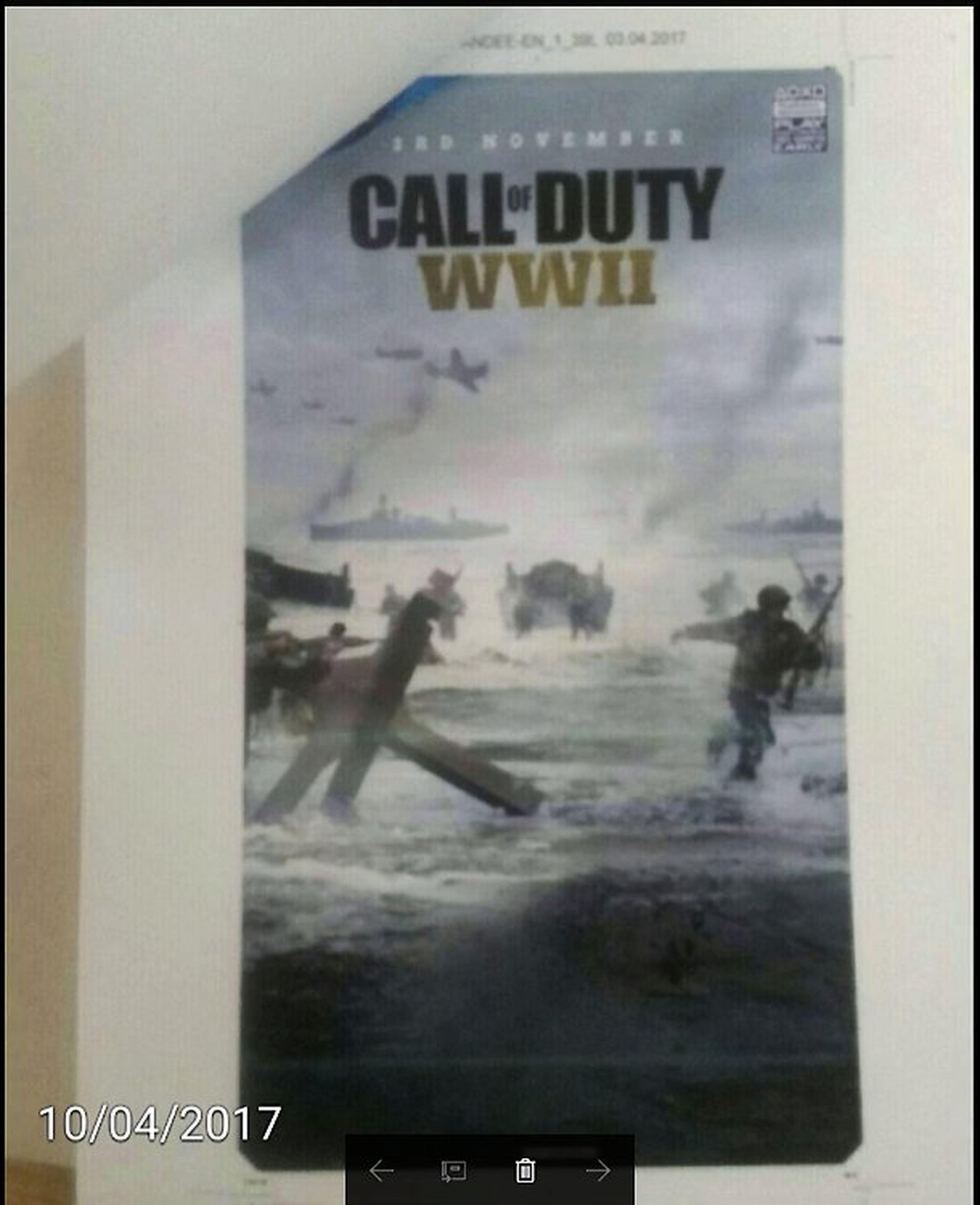 Posible fecha de Call of Duty WWII