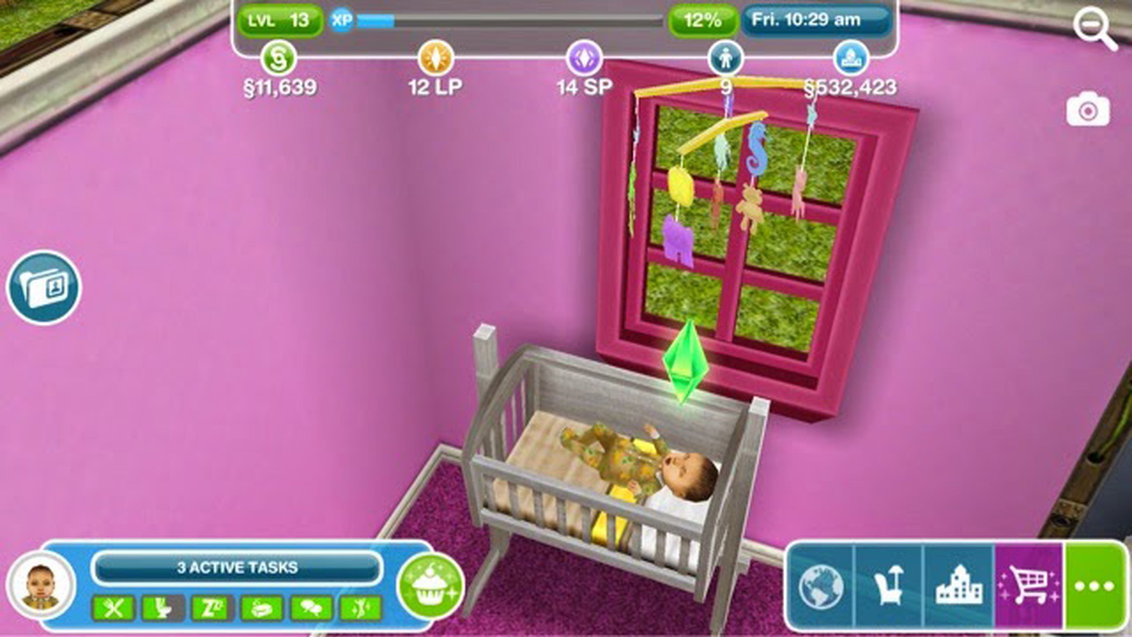 Los Sims FreePlay tener un bebé