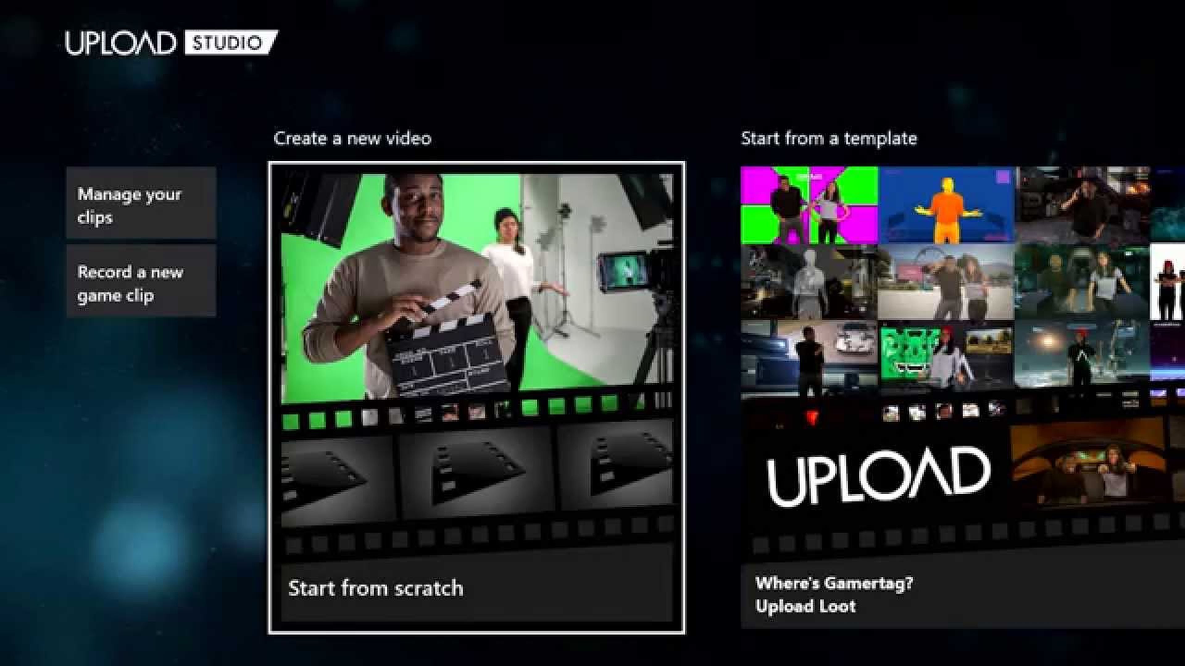 Upload Studio Xbox One