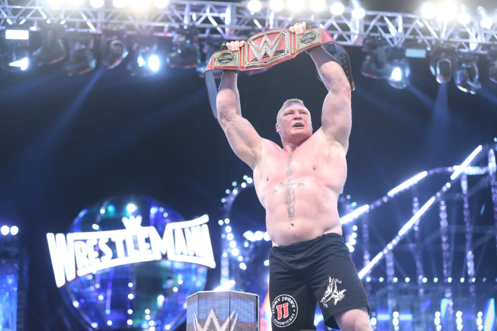 WrestleMania 33 - Campeonato Universal de la WWE - Goldberg vs. Brock Lesnar WrestleMania 33 - Campeonato Universal de la WWE - Goldberg vs. Brock Lesnar