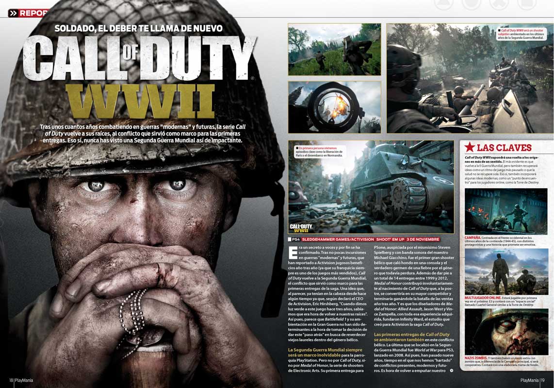 Call of Duty WWII en Playmania 223 Call of Duty WWII en Playmania 223