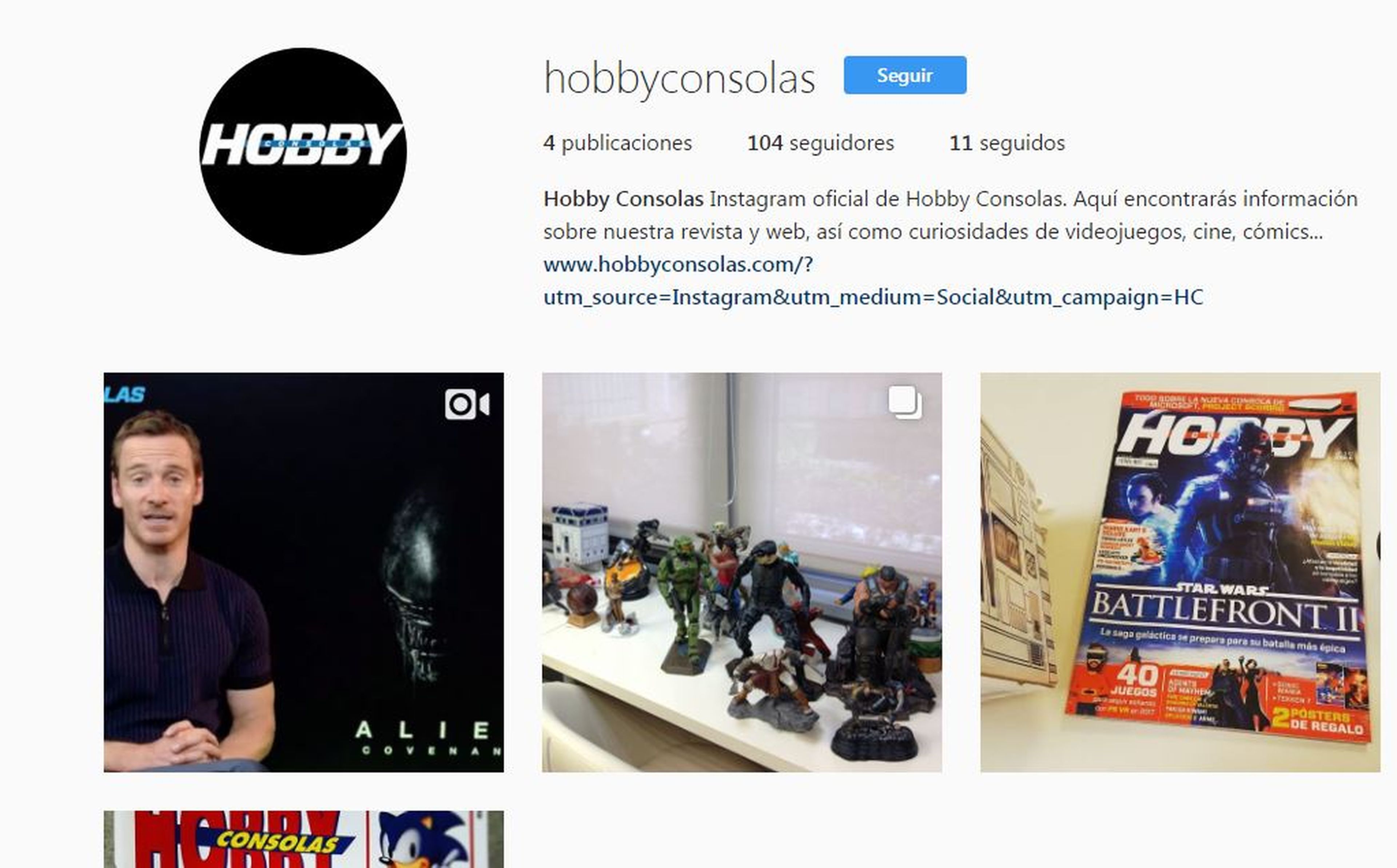 Instagram Hobby Consolas