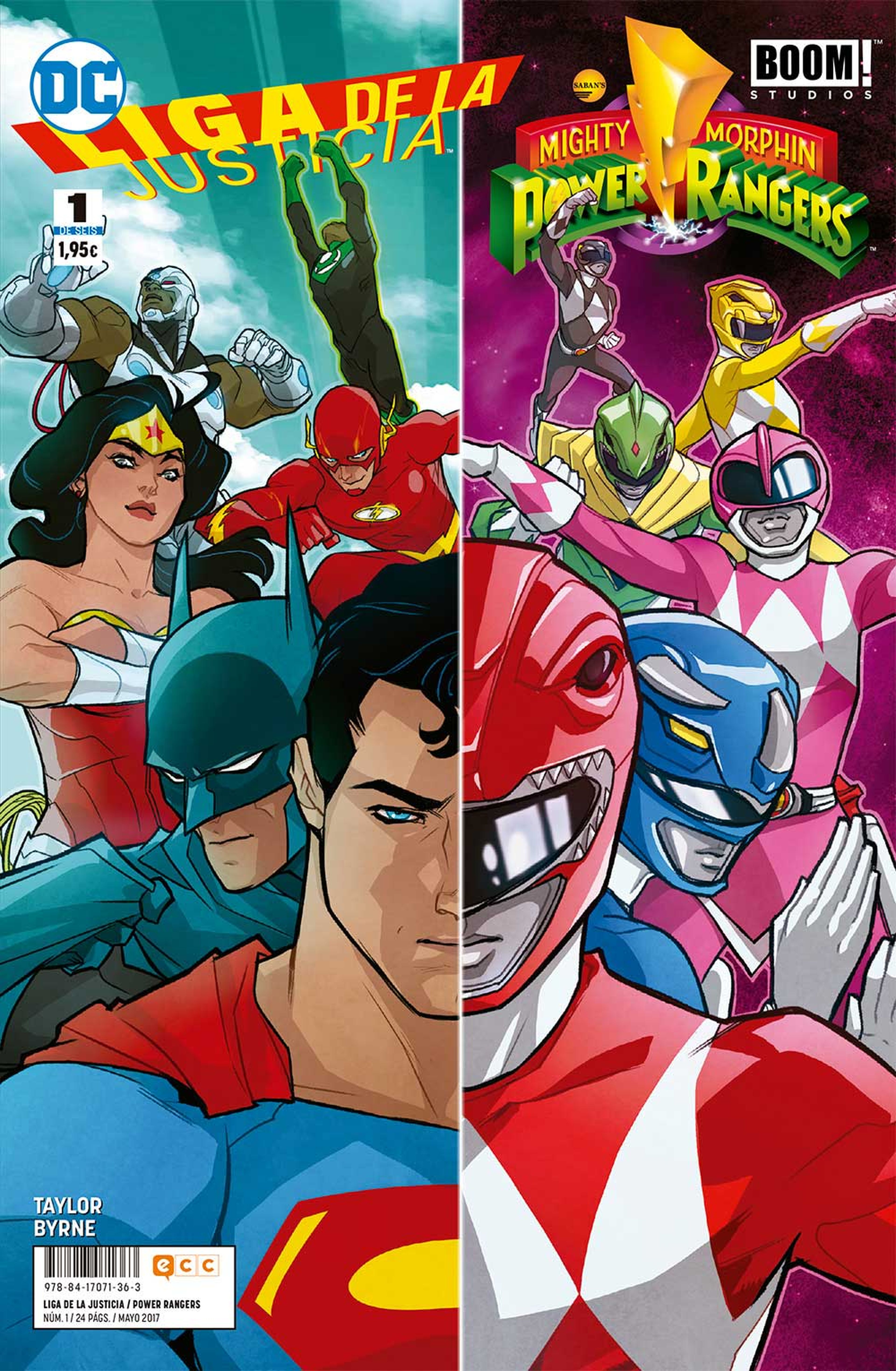 Liga de la Justicia - Power Ranger 1 - Review del crossover