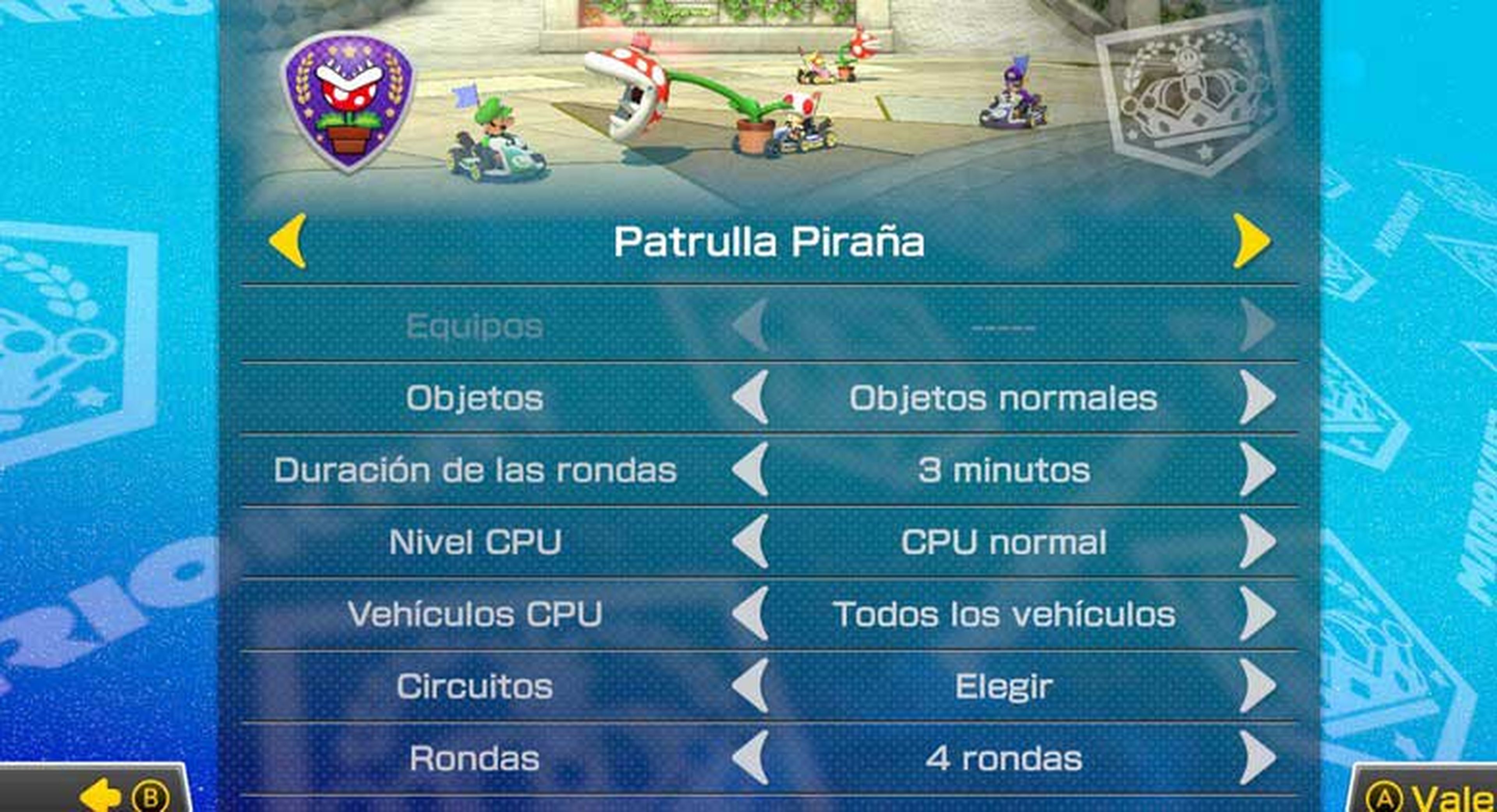 Mario Kart 8 Deluxe patrulla piraña