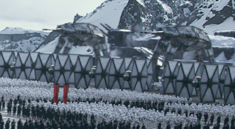 AT-PD Star Wars: El Despertar de la Fuerza , caminantes imperiales