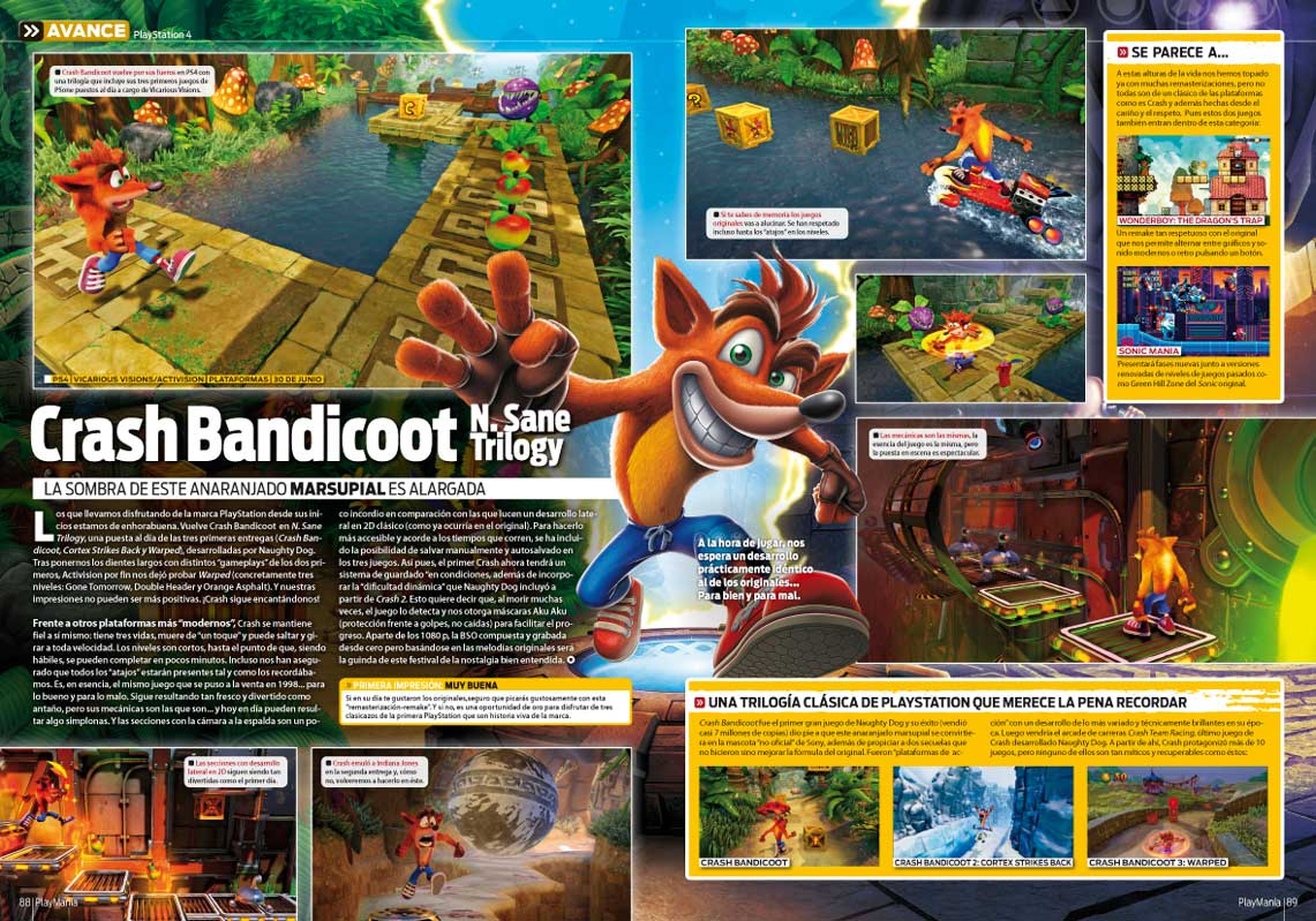 Avance de Crash Bandicoot N. Sane Trilogy en Playmania224