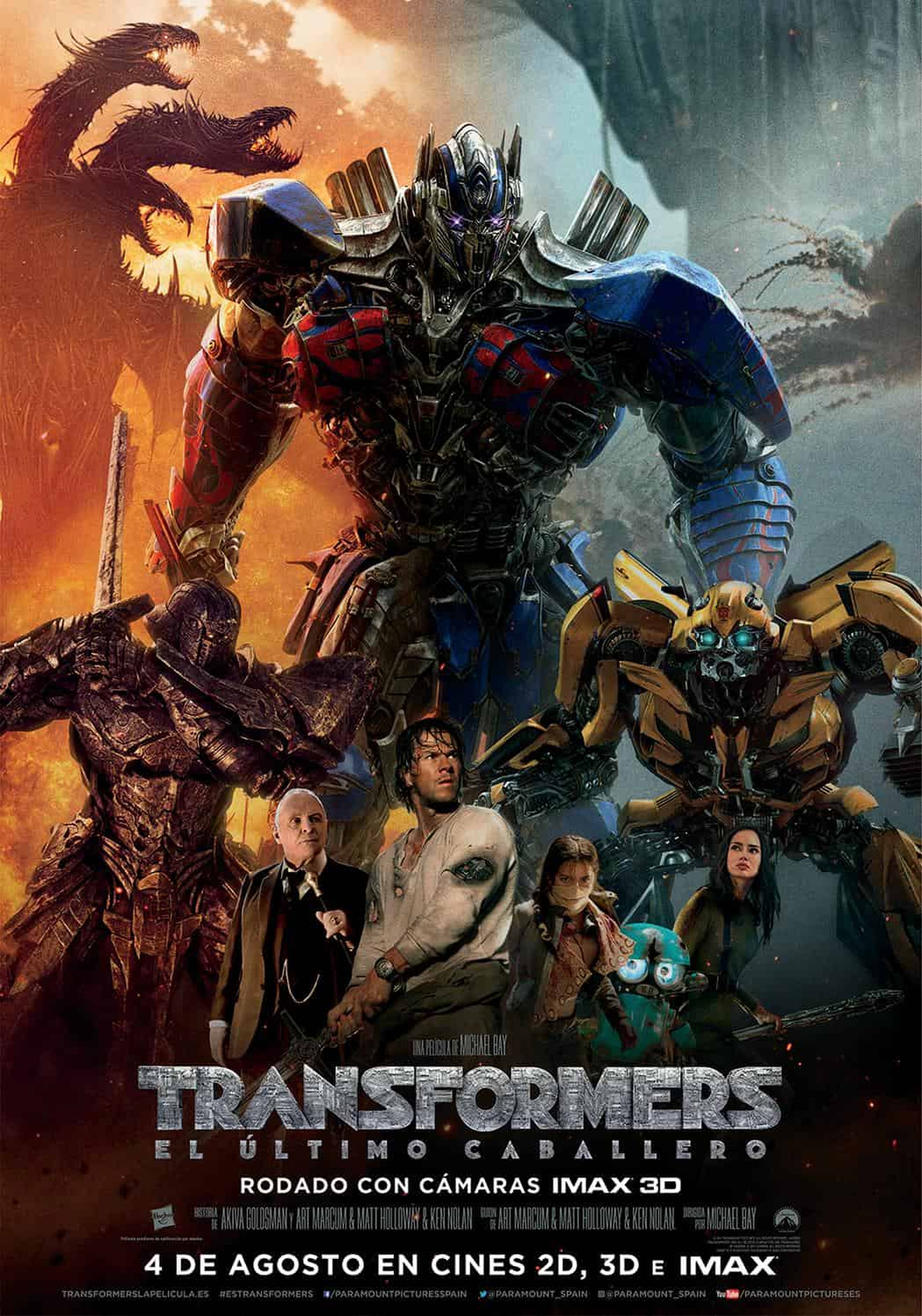 Transformers: El último caballero - póster en castellano