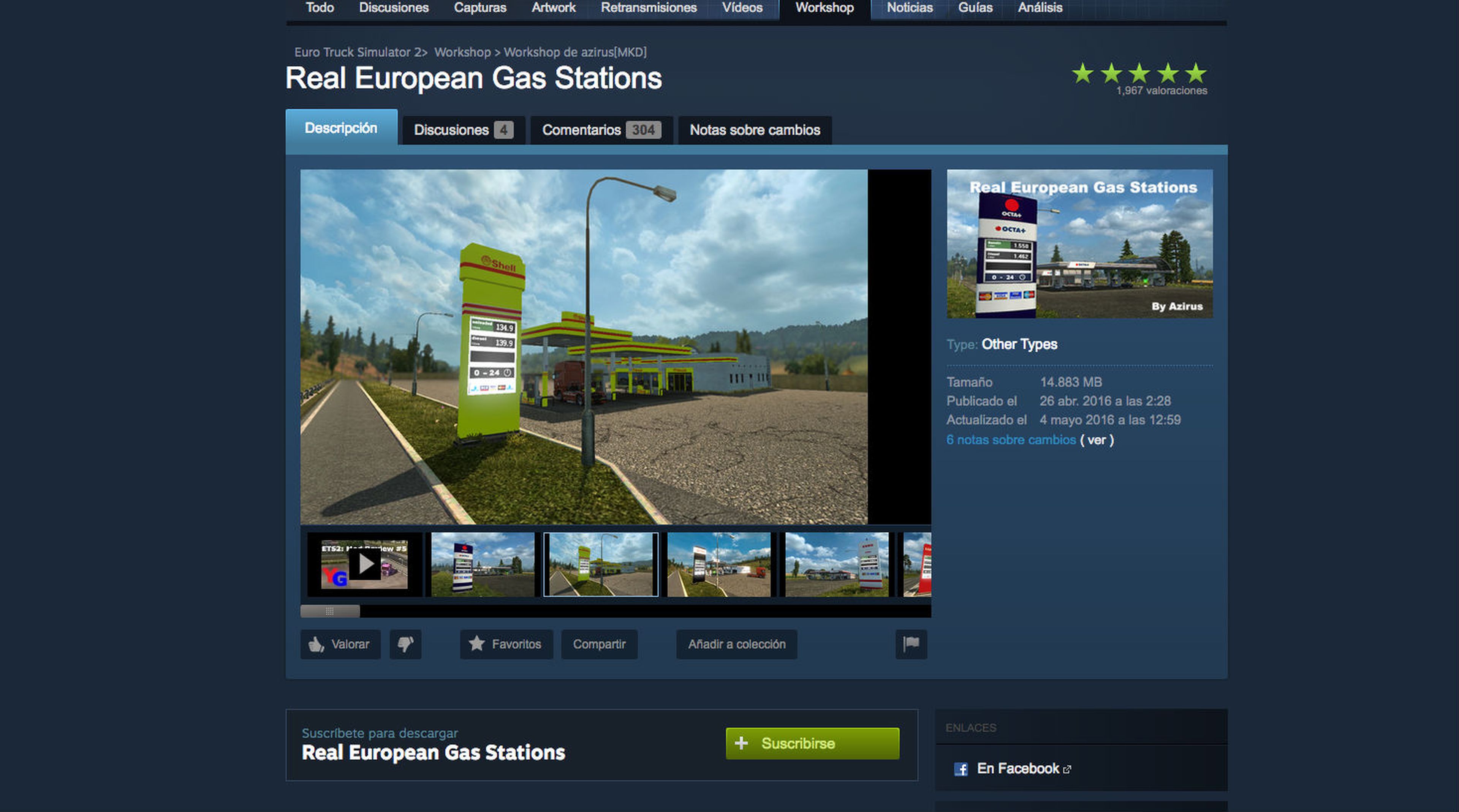 Steam Workshop Mods de Euro Truck Simulator 2