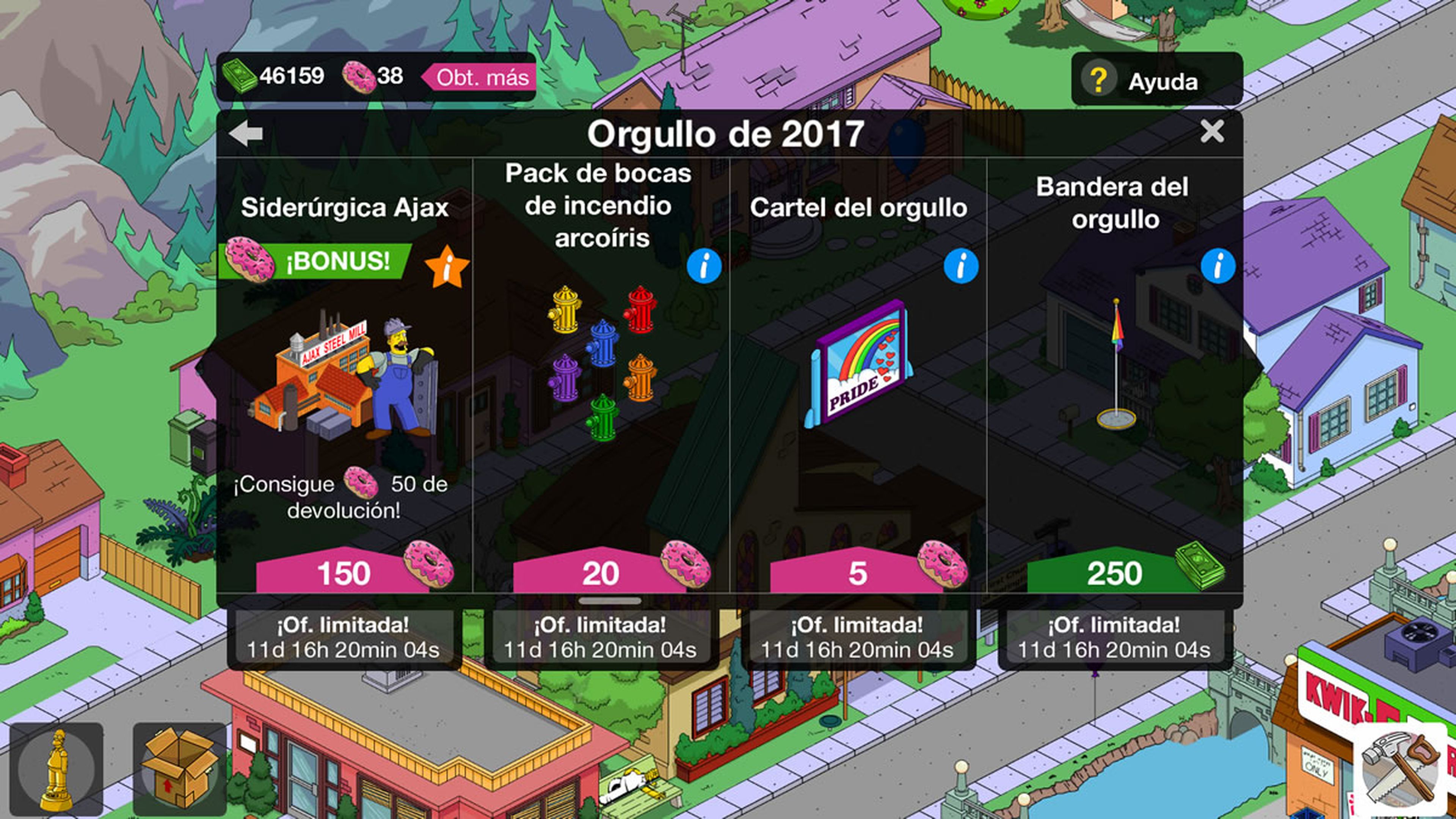Actualización Orgullo 2017 Los Simpson Springfield