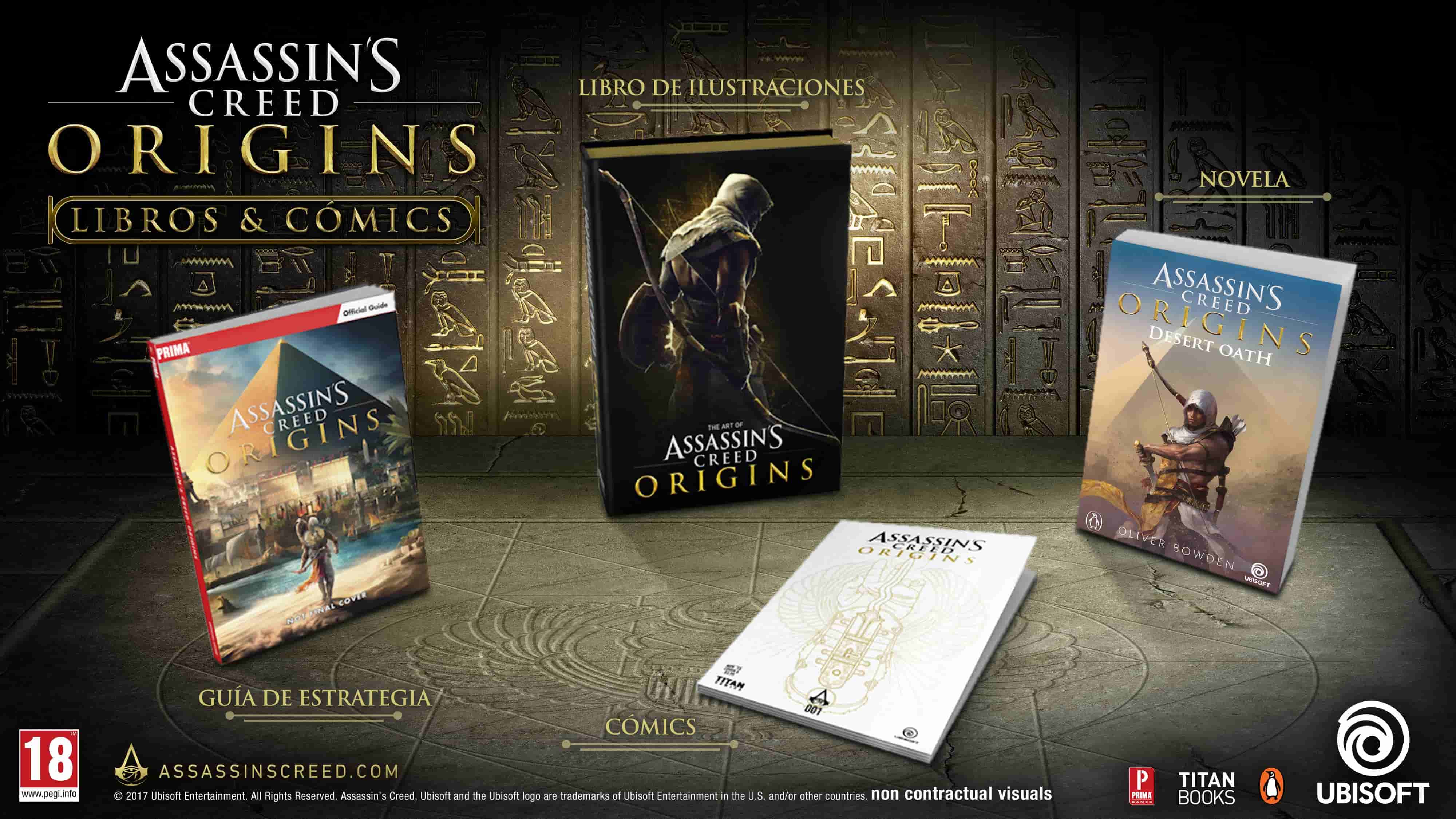 Assassin's Creed Origins ampliará su universo con una novela y una miniserie de cómics Assassin's Creed Origins ampliará su universo con una novela y una miniserie de cómics