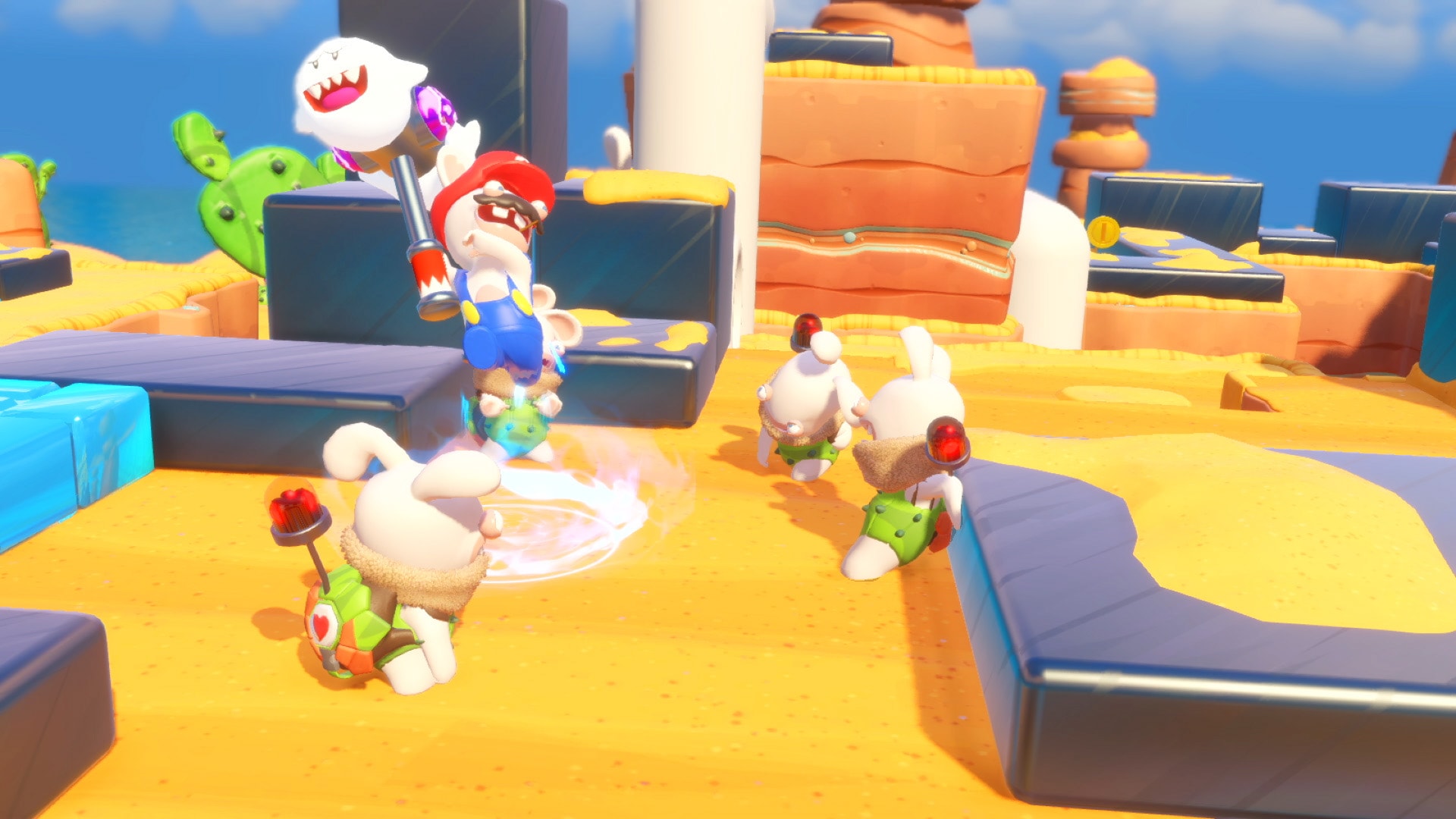Avance de Mario + Rabbids Kingdom Battle Imágenes de Mario + Rabbids Kingdom Battle, el juego de Ubisoft para Nintendo Switch