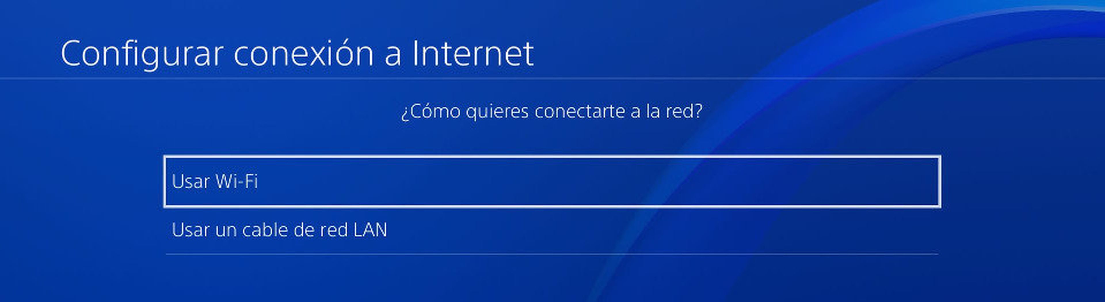 Conexión WiFi PS4