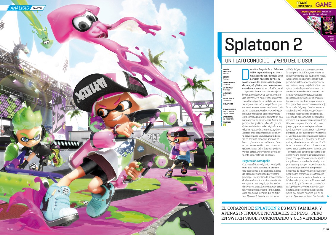 Hobby_Consolas_313_Análisis Splatoon 2 Hobby_Consolas_313_Análisis Splatoon 2