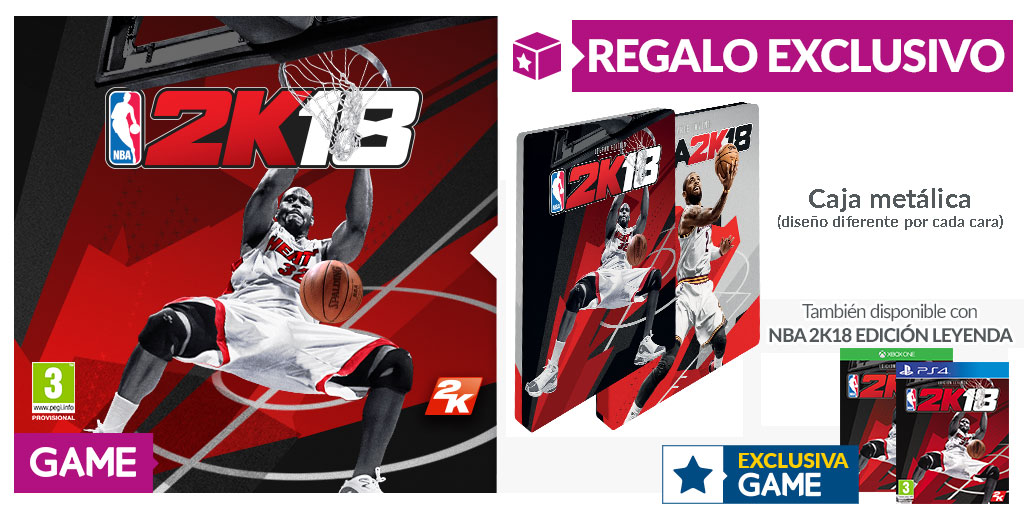 NBA 2K18 - Regalo exclusivo en GAME NBA 2K18 - Regalo exclusivo en GAME