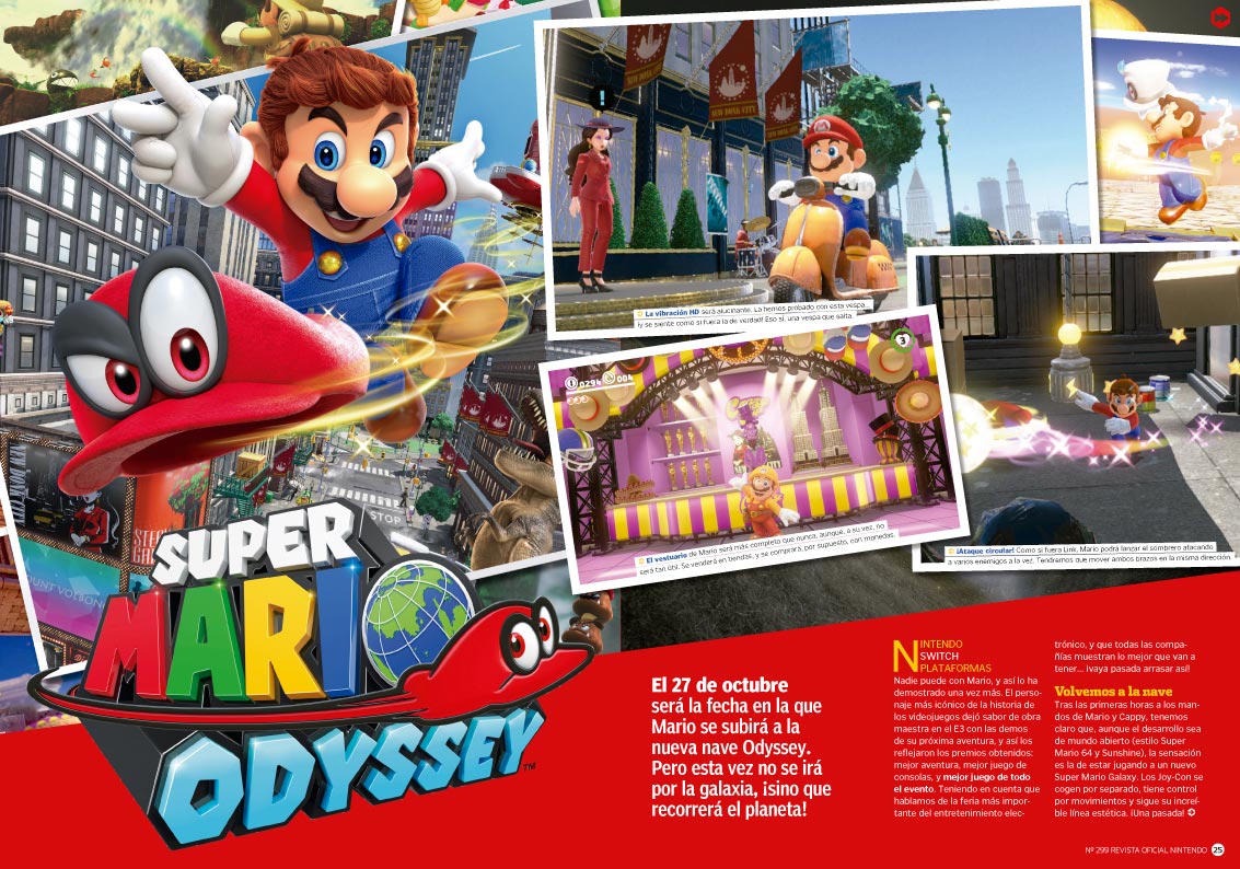 Reportaje Mario Odyssey Reportaje Mario Odyssey