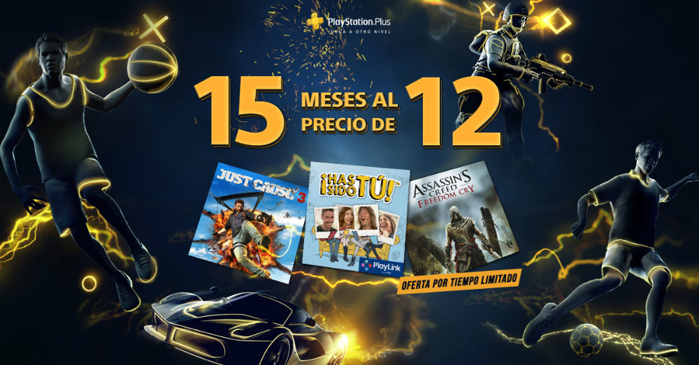 15 meses de PS+ por el precio de 12 15 meses de PS+ por el precio de 12