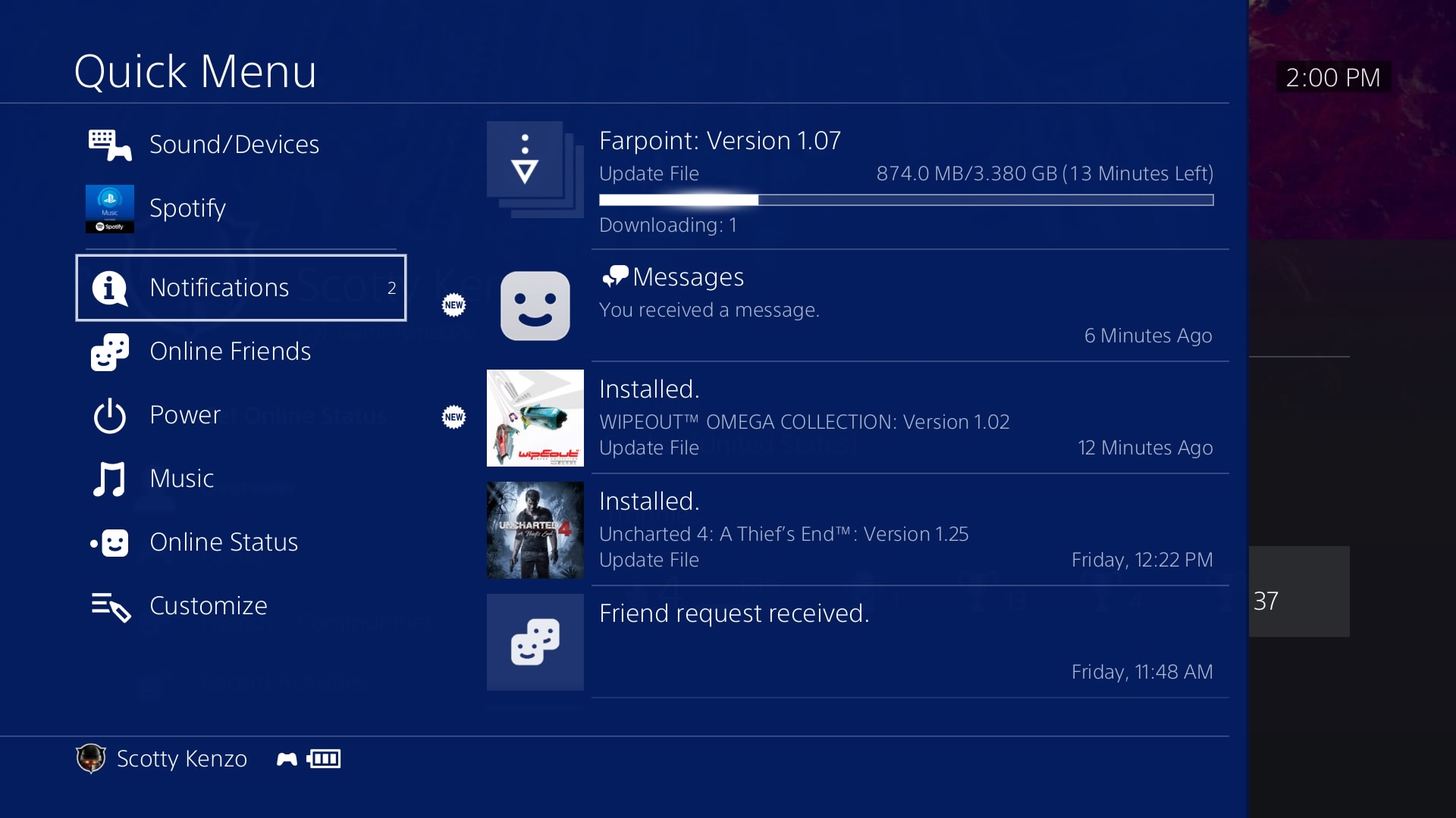 Actualización 5.00 de PS4 Actualización 5.00 de PS4