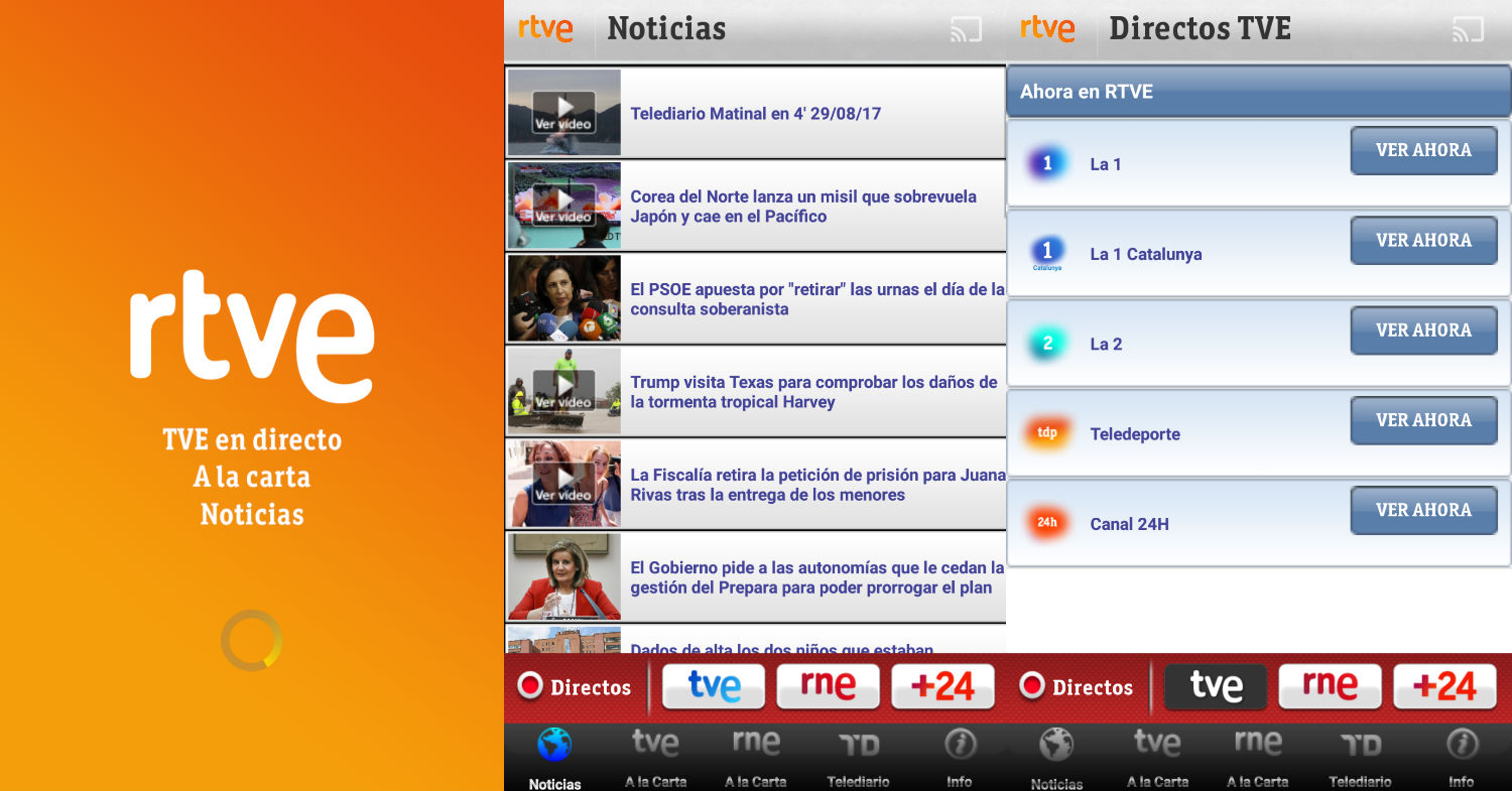 Aplicación RTVE Aplicación RTVE