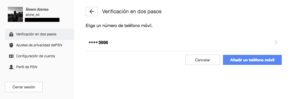 Cómo activar la verificación en dos pasos Verificación 2 pasos PS4