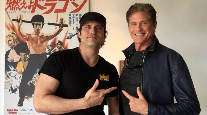 David Hasselhoff y Robert Rodríguez David Hasselhoff y Robert Rodríguez