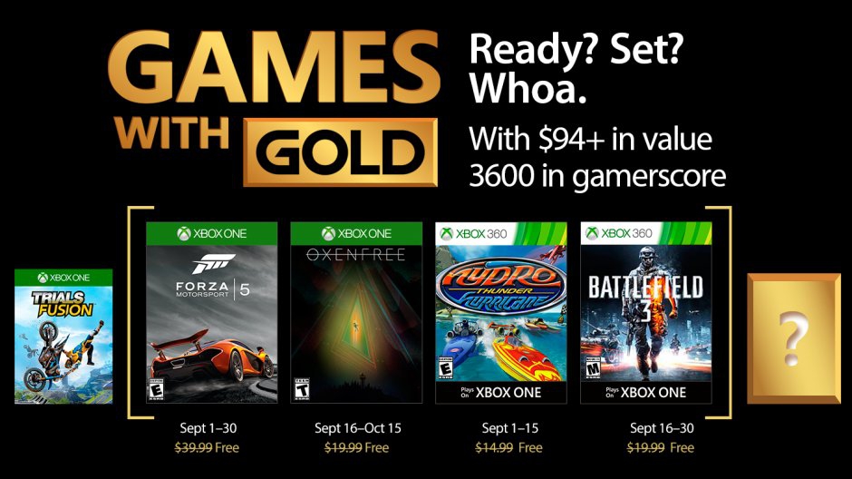 Games with Gold de septiembre 2017 Games with Gold de septiembre 2017