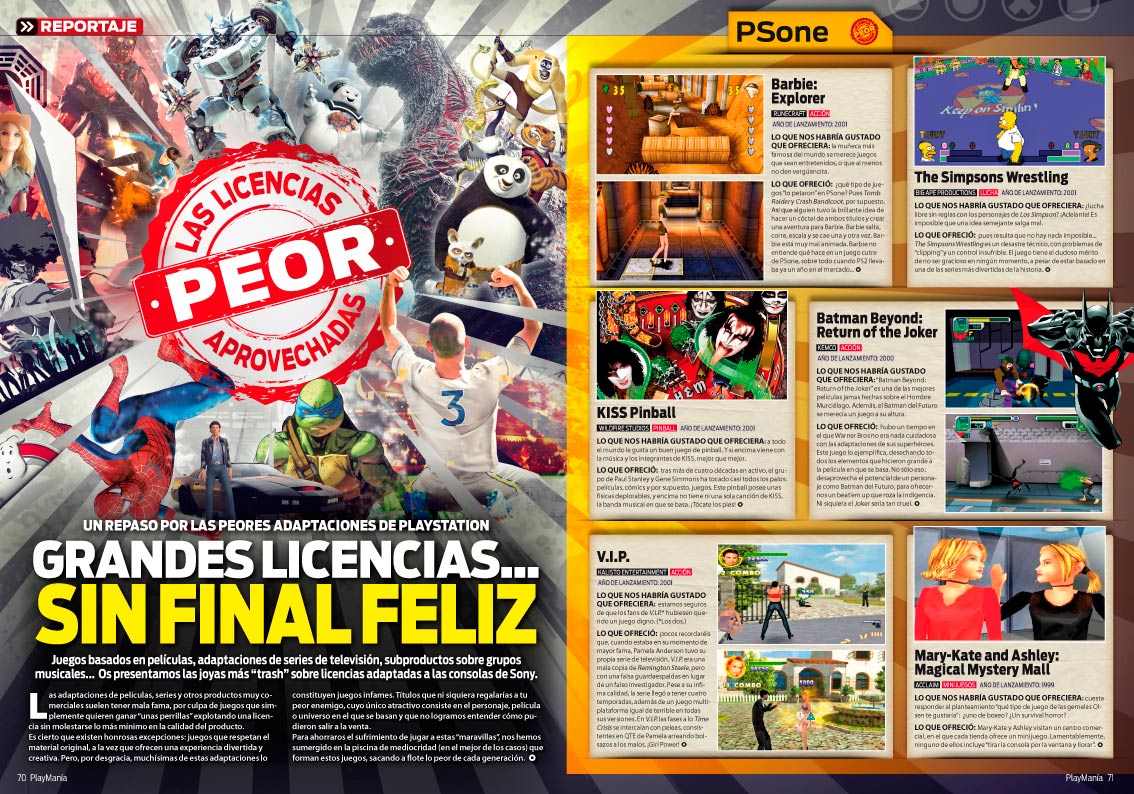 Grandes licencias sin final feliz en Playmanía 226 Grandes licencias sin final feliz en Playmanía 226