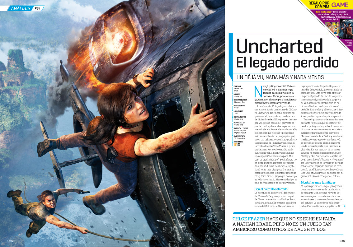 Hobby Consolas 314, a la venta con pósters de Uncharted y Wolfenstein Hobby Consolas 314