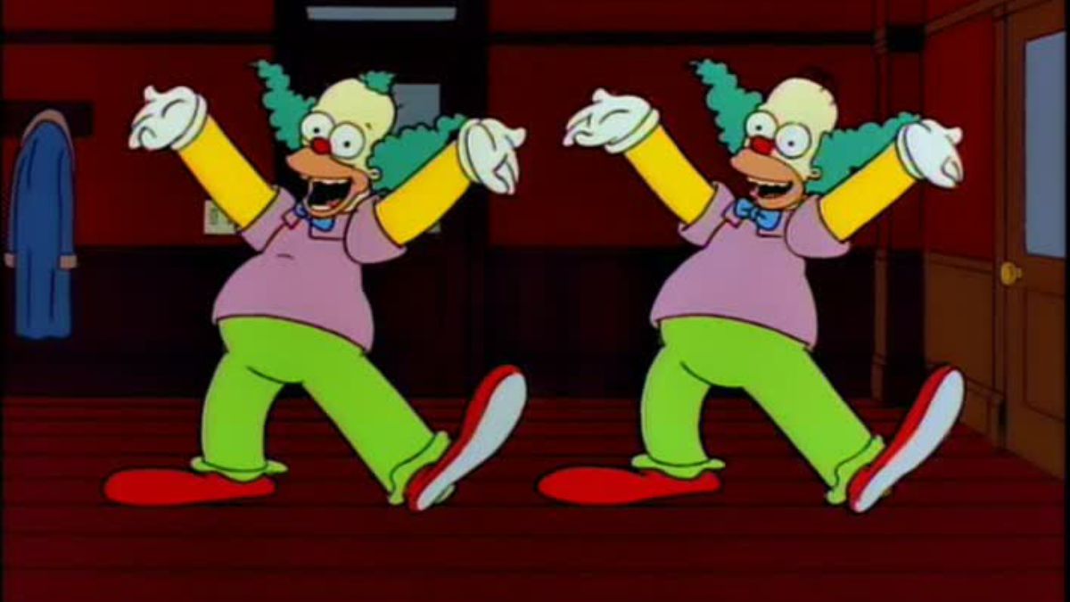 Homer el payaso Homer the clown