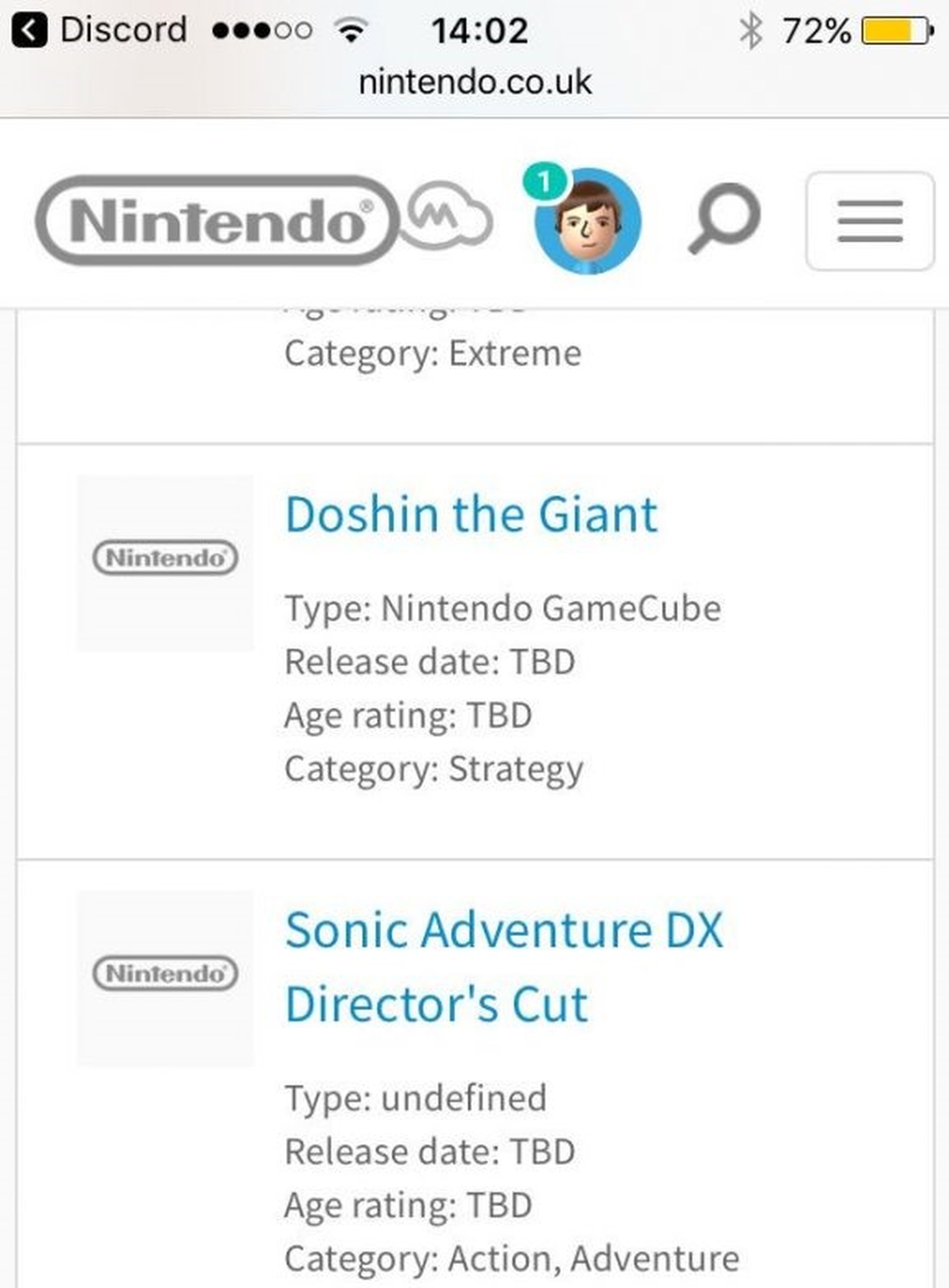 Juegos de GameCube para Nintendo Switch