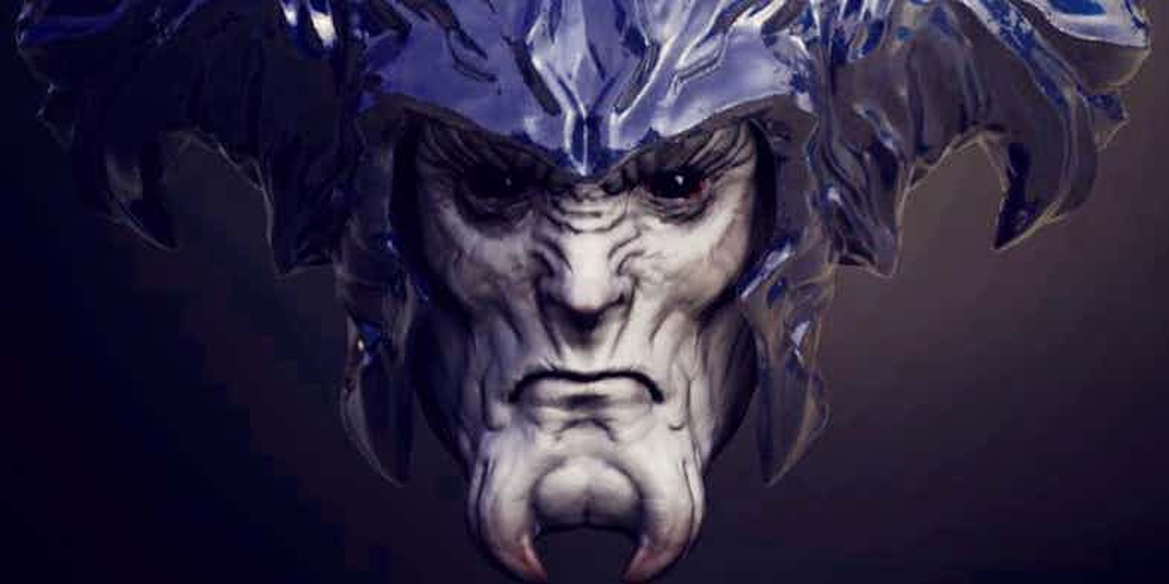 La Liga de la Justicia: primer plano del rostro de Steppenwolf