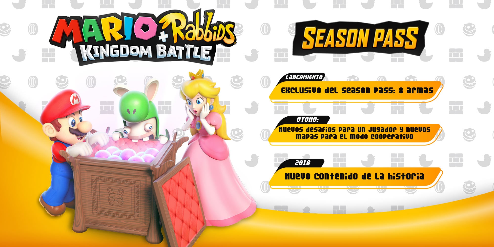 Mario + Rabbids Kingdom Battle Pase de Temporada Español Mario + Rabbids Kingdom Battle Pase de Temporada Español