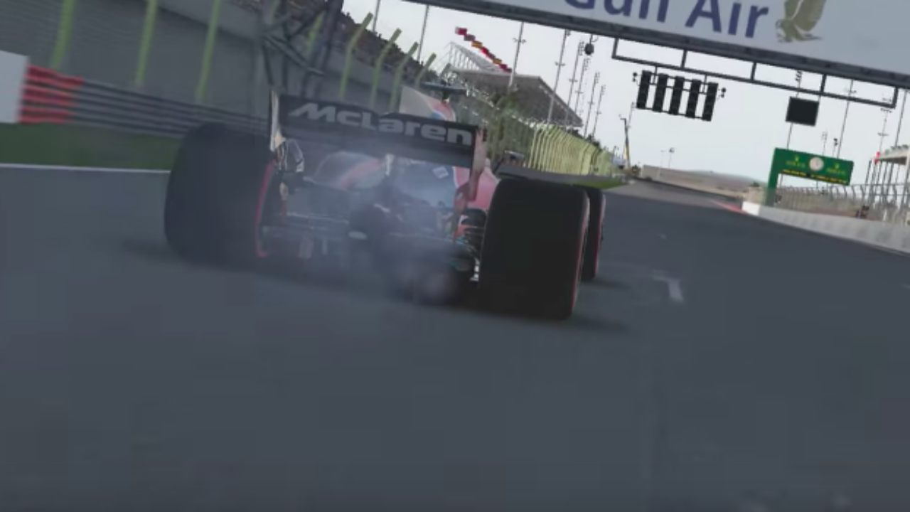 Problema de Alonso en el videojuego F1 2017 Problema de Alonso en el videojuego F1 2017