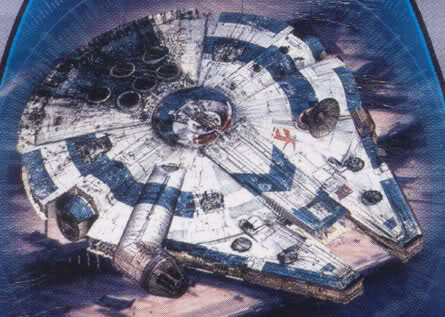 Arte conceptual del Halcón Milenario para La venganza de los Sith Halcón Milenario
