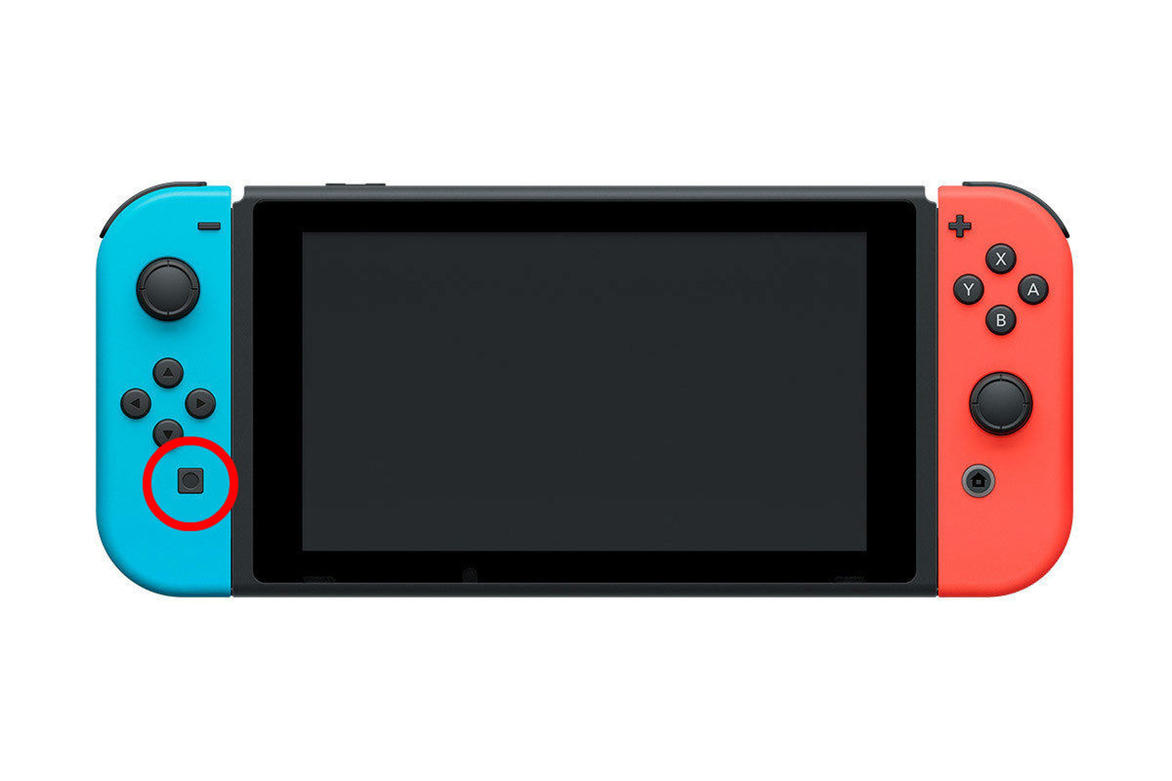 Botón de capturas en Nintendo Switch