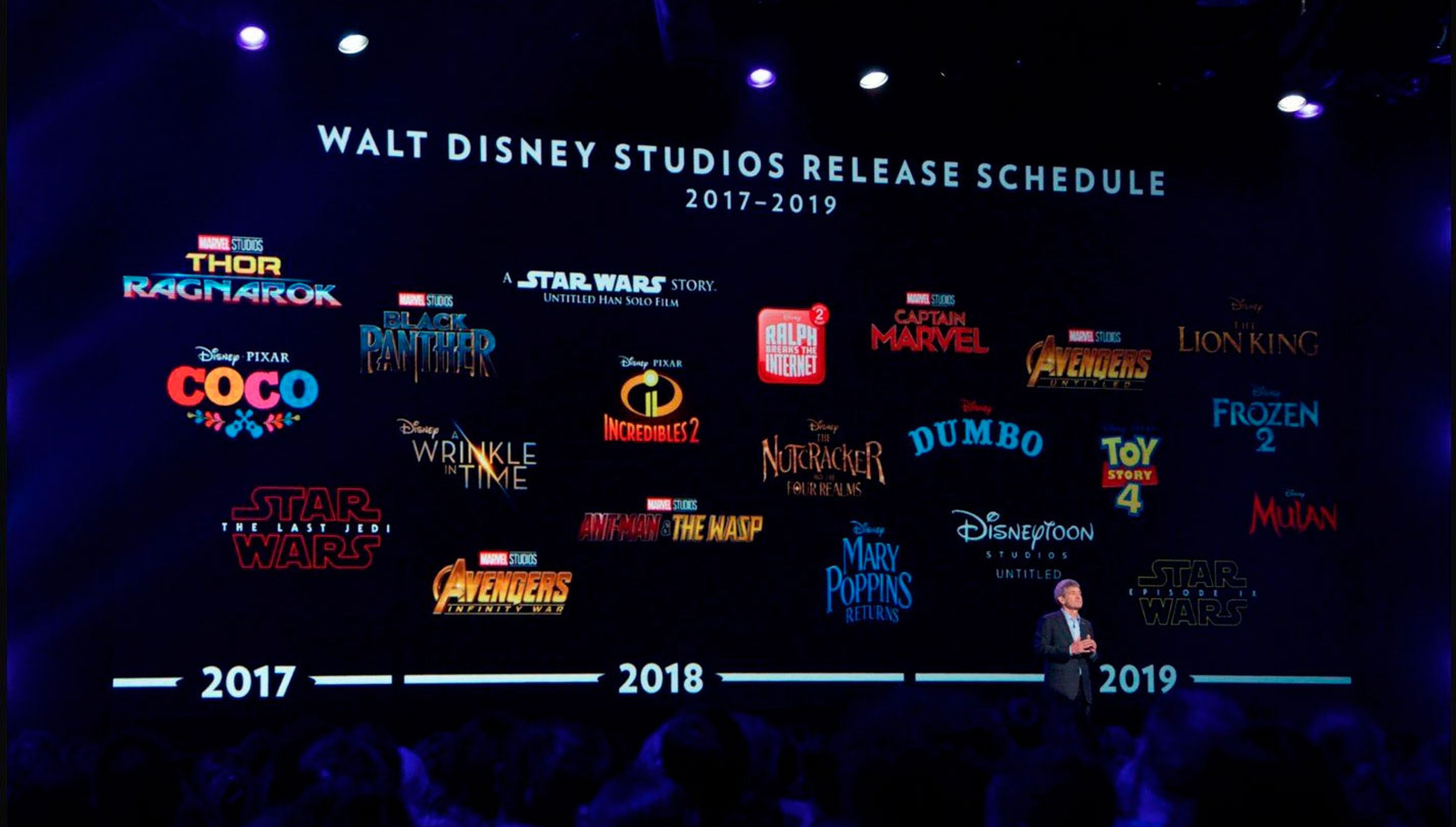 Calendario estrenos Disney
