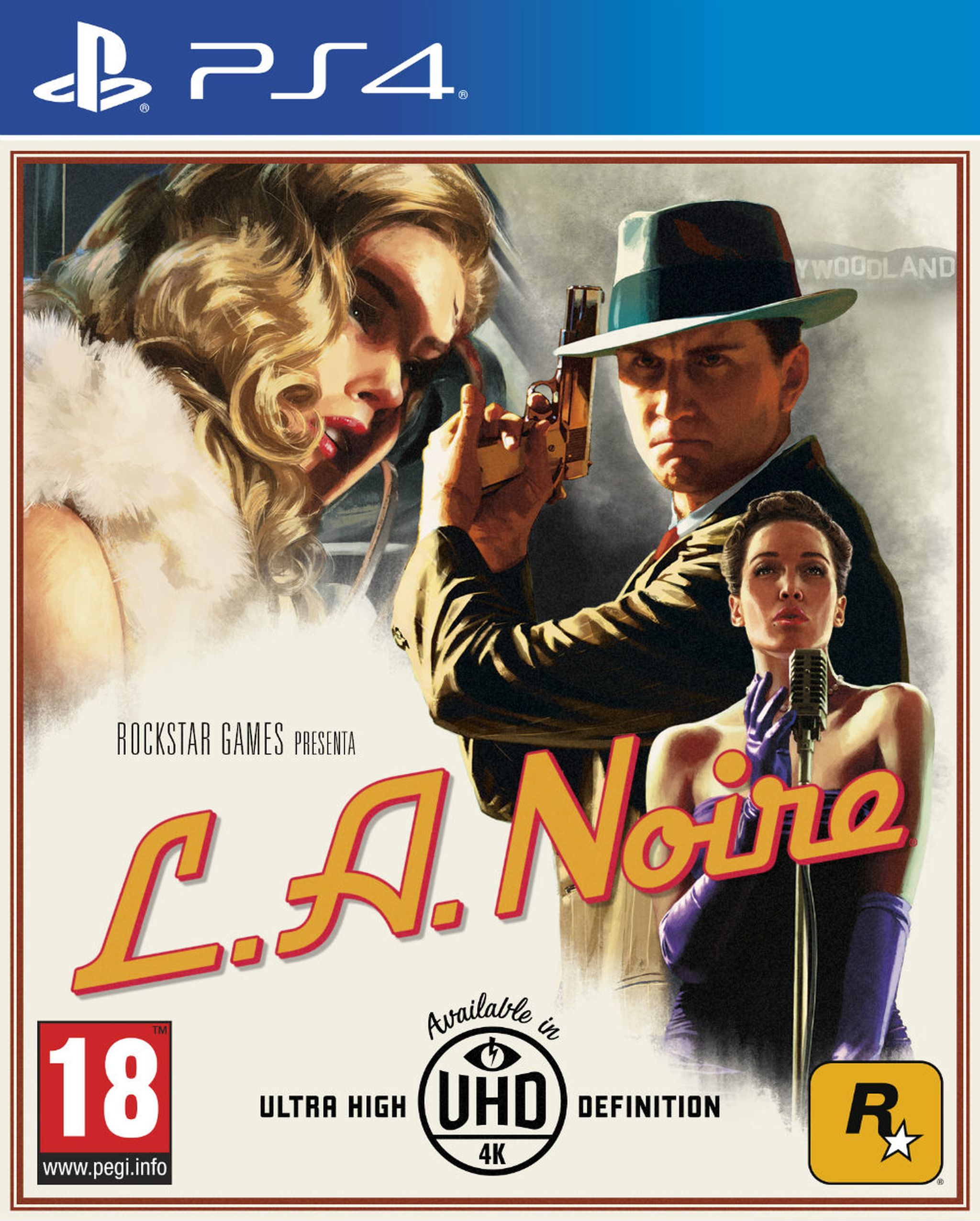 Carátula de L.A. Noire para PS4