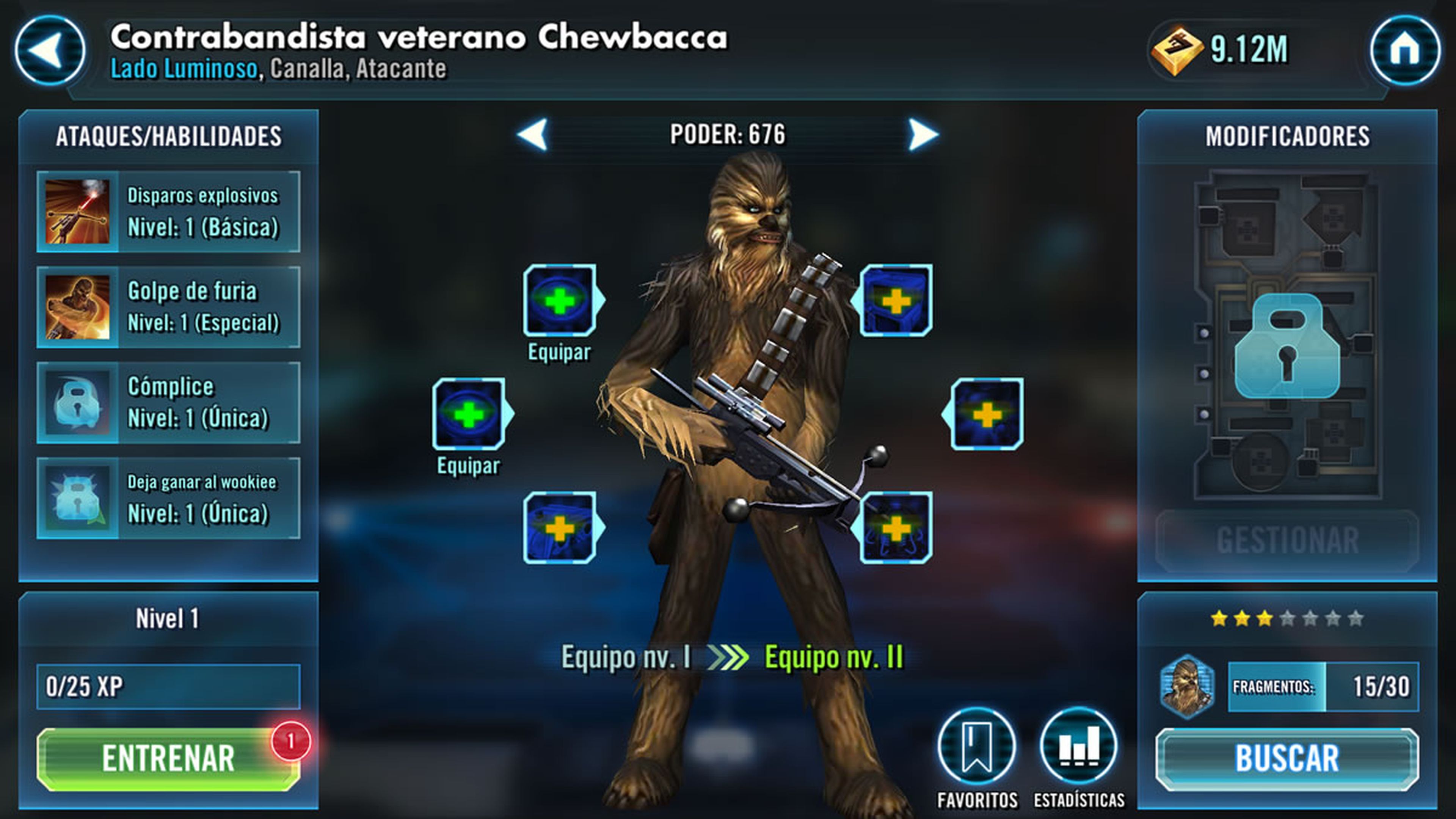 Contrabandista veterano Chewbacca